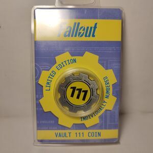Fallout Vault 111 Limited Edition Coin Official Collectible Metal Badge Token